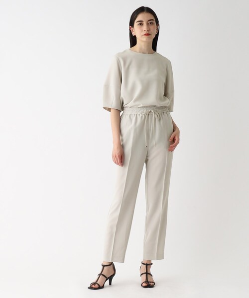 OPAQUE.CLIP（オペークドットクリップ）の「◆セットアップ対応 ランタンスリーブブラウス【洗濯機洗い可/イージーケア/ストレッチ】（シャツ/ブラウス・レディース・ボルドー/ライトグレー/ブラック/ライトブルー・36/42/40/38）」の22枚目の写真