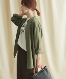 URBAN RESEARCH DOORS | バンドカラーワイドシャツ(シャツ/ブラウス)