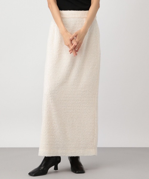 A part by(アパートバイ)の「フェザータイトスカート(スカート・レディース・ネイビー/オフホワイト・SMALL/MEDIUM)」の9枚目の写真