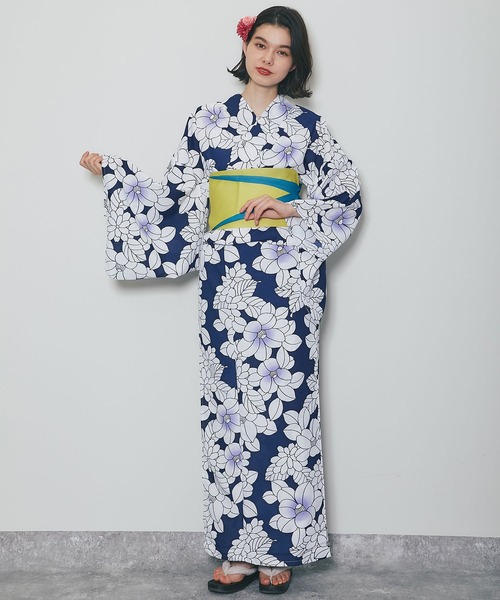 花柄浴衣