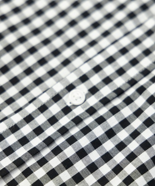 NYLAUS（ナイラス）の「レギュラーフィット ボタンダウン ロングスリーブ 平織チェック柄シャツ（シャツ/ブラウス・メンズ・グレー系/ブラック系1/ブラック系2/レッド系/ネイビー系/ブルー系・M/L/LL）」の9枚目の写真