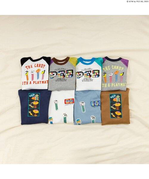 F.O.KIDS（エフオーキッズ）の「PEZコラボ　ラグラン長袖Tシャツ（Tシャツ/カットソー・キッズ・グリーン/ブラック/レインボー/パープル・100/110/120/80/130/140/150/95/90）」の8枚目の写真