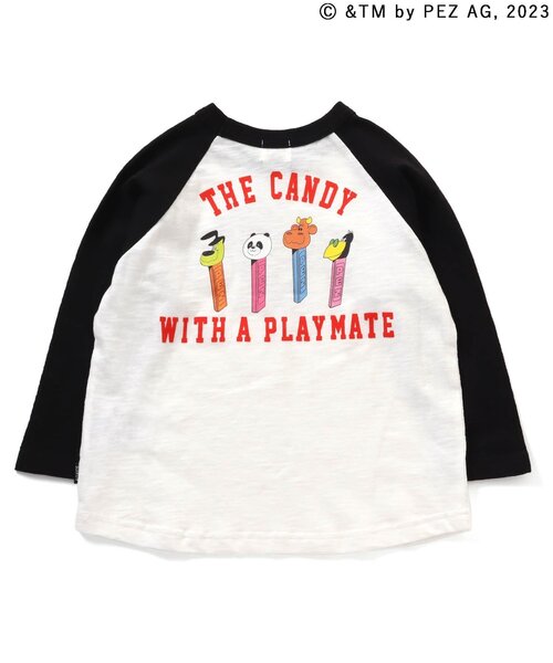 F.O.KIDS（エフオーキッズ）の「PEZコラボ　ラグラン長袖Tシャツ（Tシャツ/カットソー・キッズ・グリーン/ブラック/レインボー/パープル・100/110/120/80/130/140/150/95/90）」の11枚目の写真