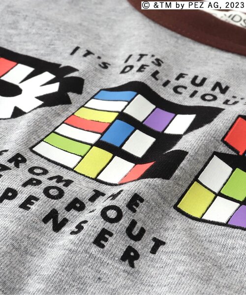 F.O.KIDS（エフオーキッズ）の「PEZコラボ　ラグラン長袖Tシャツ（Tシャツ/カットソー・キッズ・グリーン/ブラック/レインボー/パープル・100/110/120/80/130/140/150/95/90）」の16枚目の写真