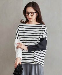 限定展開　バスク ボーダー ロングスリーブ Tシャツ