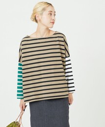 限定展開　バスク ボーダー ロングスリーブ Tシャツ