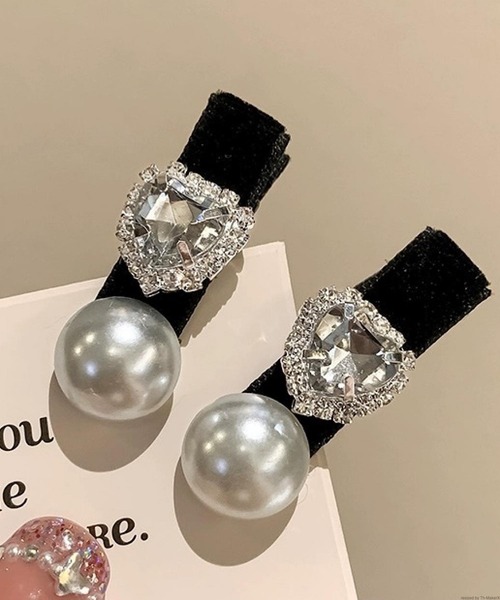 TONE SELECT GOODS(トーンセレクトグッズ)の「pur chouchou/パールミニヘアクリップセット P4095(バレッタ/ヘアクリップ・レディース・ブラック系その他/ブラック系その他2/ブラック系その他3・FREE)」の9枚目の写真