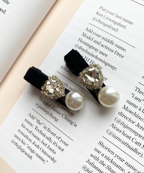 TONE SELECT GOODS(トーンセレクトグッズ)の「pur chouchou/パールミニヘアクリップセット P4095(バレッタ/ヘアクリップ・レディース・ブラック系その他/ブラック系その他2/ブラック系その他3・FREE)」の11枚目の写真