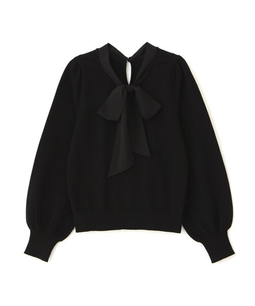 PROPORTION BODY DRESSING(プロポーションボディドレッシング)の「シフォンボウタイニット / 1213270917(ニット/セーター・レディース・ブラック/ホワイト系その他/ブルー・SMALL/MEDIUM)」の8枚目の写真