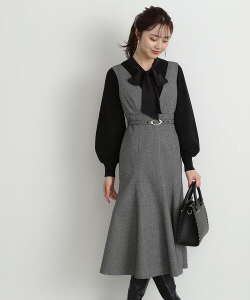 PROPORTION BODY DRESSING(プロポーションボディドレッシング)の「シフォンボウタイニット / 1213270917(ニット/セーター・レディース・ブラック/ホワイト系その他/ブルー・SMALL/MEDIUM)」の19枚目の写真