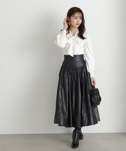 PROPORTION BODY DRESSING(プロポーションボディドレッシング)の「シフォンボウタイニット / 1213270917(ニット/セーター・レディース・ブラック/ホワイト系その他/ブルー・SMALL/MEDIUM)」の14枚目の写真