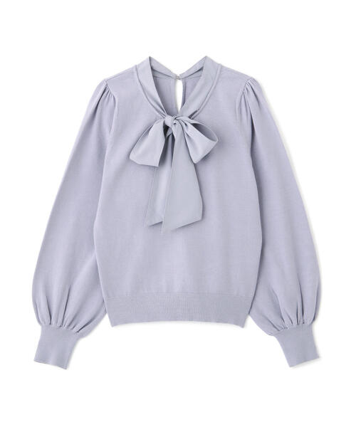 PROPORTION BODY DRESSING(プロポーションボディドレッシング)の「シフォンボウタイニット / 1213270917(ニット/セーター・レディース・ブラック/ホワイト系その他/ブルー・SMALL/MEDIUM)」の16枚目の写真