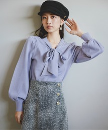 PROPORTION BODY DRESSING | シフォンボウタイニット / 1213270917(ニット/セーター)