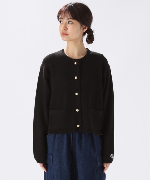 niko and...（ニコアンド）の「洗えるメタルボタンカーディガン（カーディガン/ボレロ・レディース・ブラック/アイボリー/レッド・MEDIUM/LARGE）」の8枚目の写真