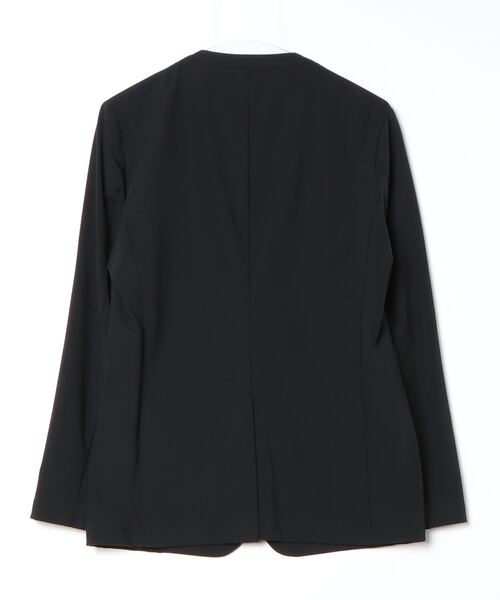 ATTACHMENT（アタッチメント）の「NY/CO ストレッチジャージー カラーレスジャケット / NY/CO STRETCH JERSEY COLLARLESS JACKET（ノーカラージャケット・メンズ・ダークグレー/ブラック・3/4/2/1）」の6枚目の写真