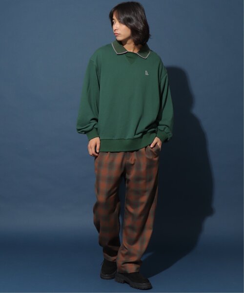DOUBLE NAME(ダブルネーム)の「ミニ恐竜ワッペンポロ衿プルオーバー/ユニセックス可(Tシャツ/カットソー・レディース・ブラック/グリーン/モカ・FREE)」の18枚目の写真