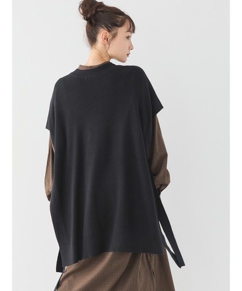 AMERICAN HOLIC(アメリカンホリック)の「SET シャツワンピース+ニットベスト(シャツワンピース・レディース・ブラック/杢グレー/ブラウン・M/L)」の18枚目の写真