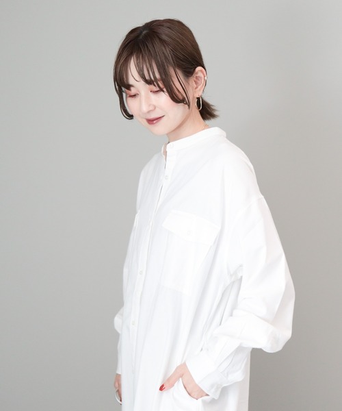 AMERICAN HOLIC(アメリカンホリック)の「SET シャツワンピース+ニットベスト(シャツワンピース・レディース・ブラック/杢グレー/ブラウン・M/L)」の11枚目の写真