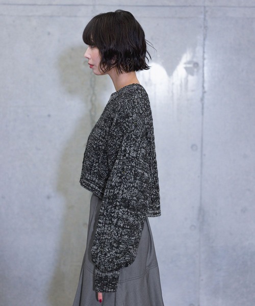 PAGEBOY(ページボーイ)の「スパンコールケーブルショート(ニット/セーター・レディース・ピンク/ブラック/ブルー/ホワイト・FREE)」の22枚目の写真