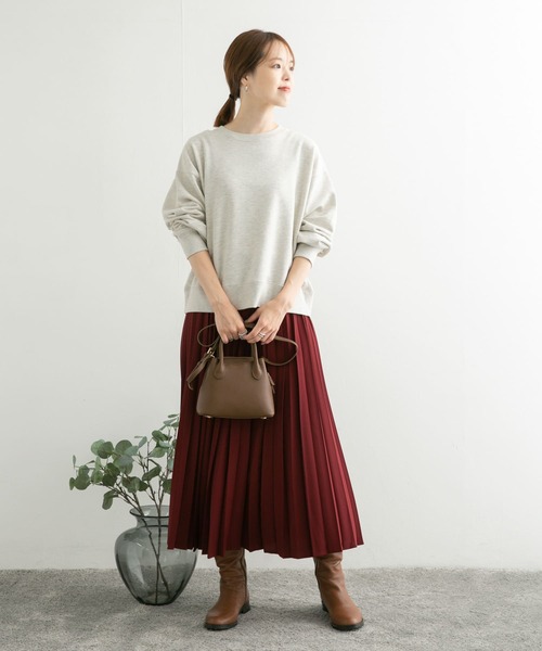 URBAN RESEARCH DOORS(アーバンリサーチドアーズ)の「URGREEN コンパクトスウェットプルオーバー(Tシャツ/カットソー・レディース・ネイビー/オートミール/キャメル・MEDIUM)」の4枚目の写真