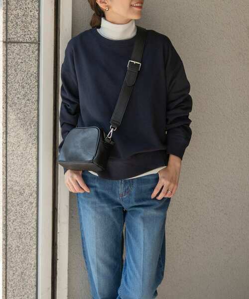 URBAN RESEARCH DOORS(アーバンリサーチドアーズ)の「URGREEN コンパクトスウェットプルオーバー(Tシャツ/カットソー・レディース・ネイビー/オートミール/キャメル・MEDIUM)」の8枚目の写真