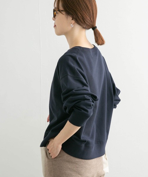 URBAN RESEARCH DOORS(アーバンリサーチドアーズ)の「URGREEN コンパクトスウェットプルオーバー(Tシャツ/カットソー・レディース・ネイビー/オートミール/キャメル・MEDIUM)」の15枚目の写真