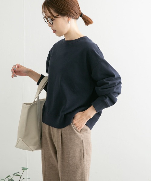 URBAN RESEARCH DOORS(アーバンリサーチドアーズ)の「URGREEN コンパクトスウェットプルオーバー(Tシャツ/カットソー・レディース・ネイビー/オートミール/キャメル・MEDIUM)」の17枚目の写真