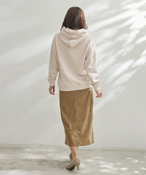 Arnold Palmer（アーノルドパーマー）の「裏起毛 シェア スウェット フーディ（パーカー・レディース・アイボリー/ダークブラウン/ブラック・M/S/XS/LL/L）」の13枚目の写真