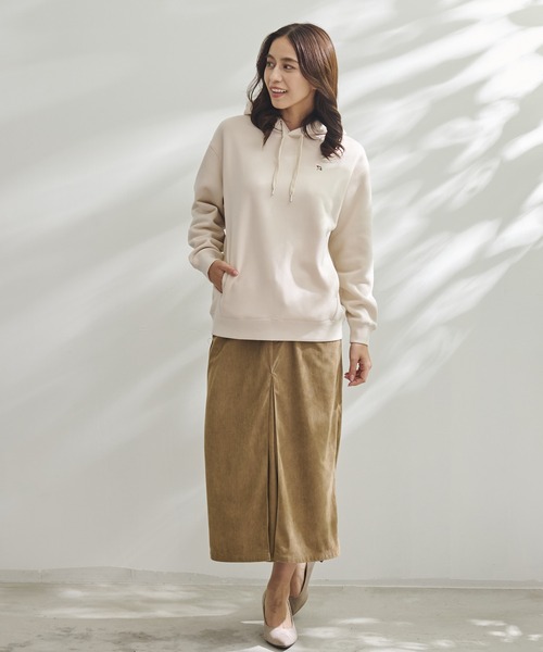 Arnold Palmer（アーノルドパーマー）の「裏起毛 シェア スウェット フーディ（パーカー・レディース・アイボリー/ダークブラウン/ブラック・M/S/XS/LL/L）」の18枚目の写真