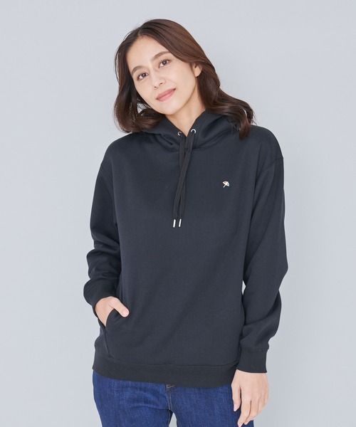 Arnold Palmer（アーノルドパーマー）の「裏起毛 シェア スウェット フーディ（パーカー・レディース・アイボリー/ダークブラウン/ブラック・M/S/XS/LL/L）」の4枚目の写真