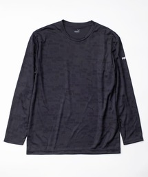 PUMA プーマ 大人用 長袖 Tシャツ クルーネック ブランドロゴ ジャカード LSシャツ