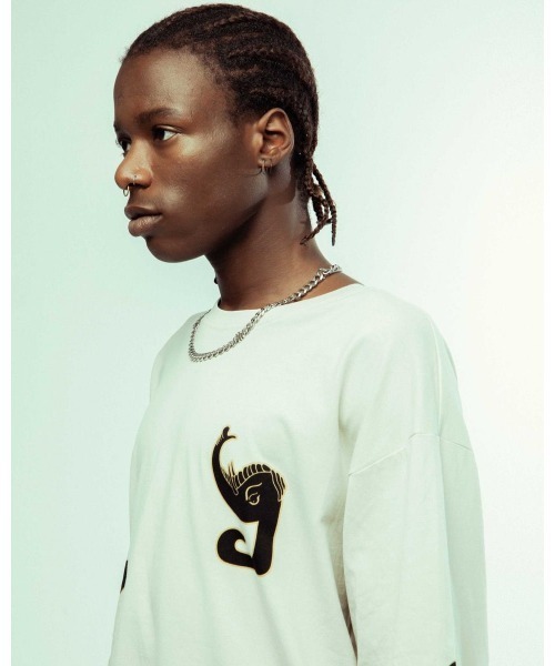 GRIMEY（グライミー）の「GRMY(GRIMEY)/グライミー/LONG SLEEVE TEE①（Tシャツ/カットソー・メンズ・ホワイト・M/L/XL）」の4枚目の写真