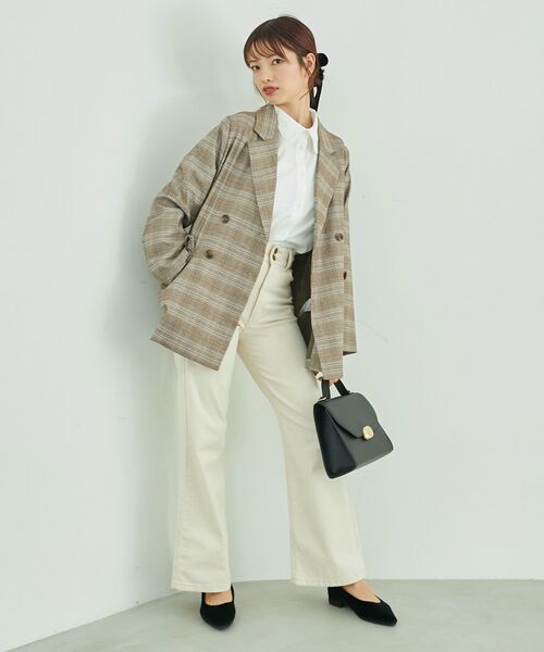 MAJESTIC LEGON（マジェスティックレゴン）の「レディモチーフハンドバッグ（ハンドバッグ・レディース・ブラック/キャメル・FREE）」の22枚目の写真