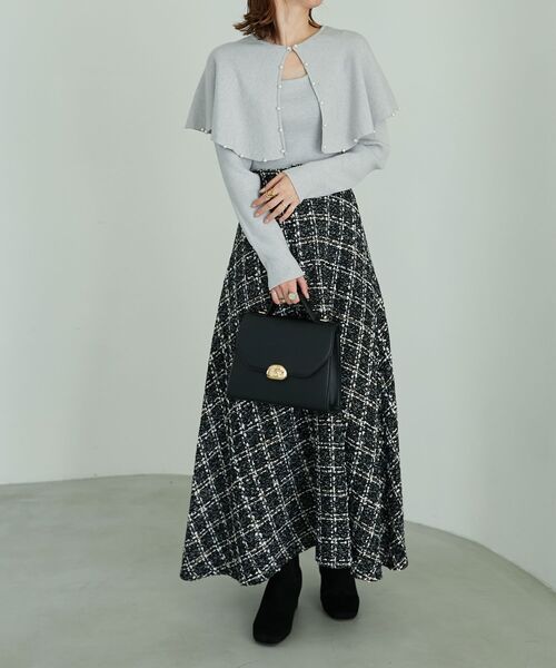 MAJESTIC LEGON（マジェスティックレゴン）の「レディモチーフハンドバッグ（ハンドバッグ・レディース・ブラック/キャメル・FREE）」の16枚目の写真