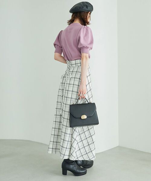 MAJESTIC LEGON（マジェスティックレゴン）の「レディモチーフハンドバッグ（ハンドバッグ・レディース・ブラック/キャメル・FREE）」の15枚目の写真