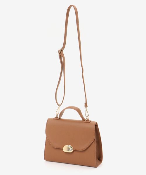 MAJESTIC LEGON（マジェスティックレゴン）の「レディモチーフハンドバッグ（ハンドバッグ・レディース・ブラック/キャメル・FREE）」の3枚目の写真