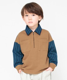 BRANSHES（ブランシェス）の「【お揃い】レジメンタルストライプ/プルオーバー（パーカー・キッズ）」