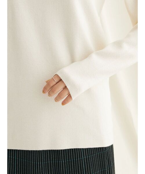 CRAFT STANDARD BOUTIQUE（クラフトスタンダードブティック）の「モックネックニットプルオーバー（ニット/セーター・レディース・アイボリー/ピンク/ラベンダー/ブラック/グレー/ネイビー・M/L）」の13枚目の写真