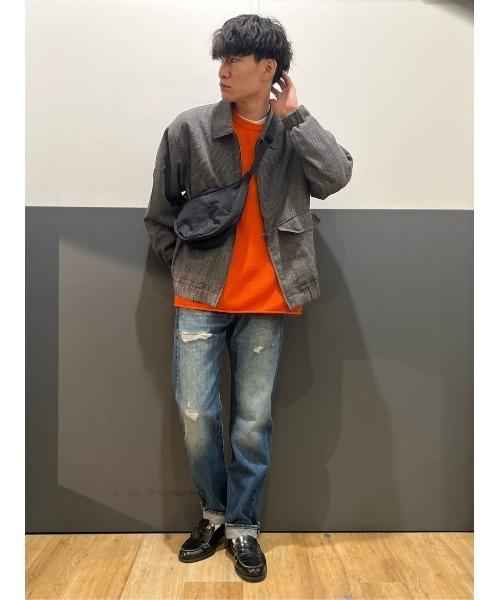 PLUS ONE（プラスワン）の「【PLUS ONE】ハーフムーンショルダーバッグ（ショルダーバッグ・メンズ・ライトベージュ/ブラック・ONE SIZE）」の8枚目の写真