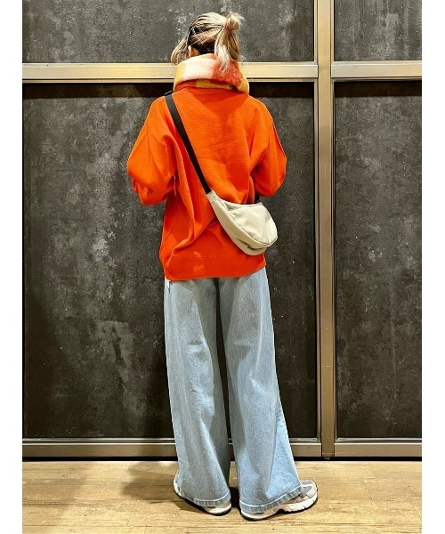 PLUS ONE（プラスワン）の「【PLUS ONE】ハーフムーンショルダーバッグ（ショルダーバッグ・メンズ・ライトベージュ/ブラック・ONE SIZE）」の11枚目の写真