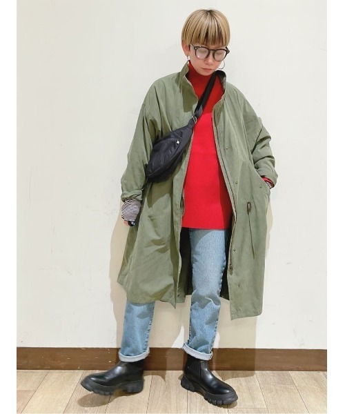 PLUS ONE（プラスワン）の「【PLUS ONE】ハーフムーンショルダーバッグ（ショルダーバッグ・メンズ・ライトベージュ/ブラック・ONE SIZE）」の9枚目の写真