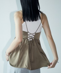 Aunt Marie's | バックレースアップサテンキャミビスチェ/セットアップ対応(キャミソール)