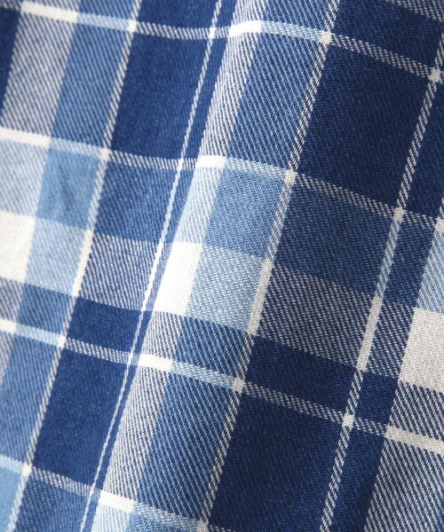 AVIREX（アヴィレックス）の「LONGSLEEVE INDIGO CHECK EMBROIDERY SHIRT / ロングスリーブ インディゴ チェック エンブロイデリー シャツ / AVIREX / アヴィレックス（シャツ/ブラウス・メンズ・オレンジ/ブルー・MEDIUM/LARGE/X-LARGE/XX-LARGE）」の20枚目の写真