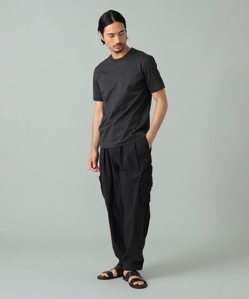 International Gallery BEAMS(インターナショナルギャラリービームス)の「SLOANE / コットンテンジク クルーネック カラーTシャツ(Tシャツ/カットソー・メンズ・レッド系その他7/オリーブ/ブラック系その他4/ダークブラウン/ダークグリーン/チャコールグレー・4/5/3)」の7枚目の写真