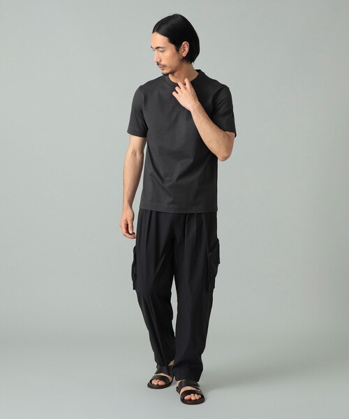 International Gallery BEAMS(インターナショナルギャラリービームス)の「SLOANE / コットンテンジク クルーネック カラーTシャツ(Tシャツ/カットソー・メンズ・レッド系その他7/オリーブ/ブラック系その他4/ダークブラウン/ダークグリーン/チャコールグレー・4/5/3)」の8枚目の写真