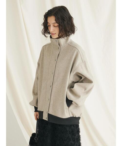 CRAFT STANDARD BOUTIQUE（クラフトスタンダードブティック）の「エッグブルゾン（ブルゾン・レディース・ベージュ/ブラック・FREE）」の20枚目の写真