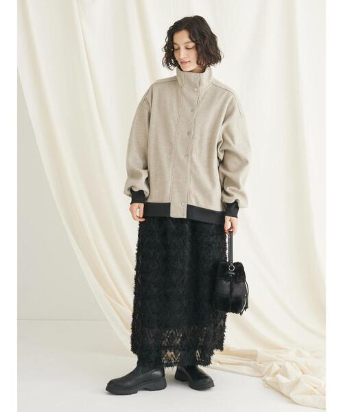 CRAFT STANDARD BOUTIQUE（クラフトスタンダードブティック）の「エッグブルゾン（ブルゾン・レディース・ベージュ/ブラック・FREE）」の17枚目の写真