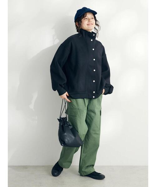 CRAFT STANDARD BOUTIQUE（クラフトスタンダードブティック）の「エッグブルゾン（ブルゾン・レディース・ベージュ/ブラック・FREE）」の18枚目の写真