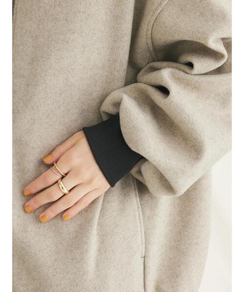 CRAFT STANDARD BOUTIQUE（クラフトスタンダードブティック）の「エッグブルゾン（ブルゾン・レディース・ベージュ/ブラック・FREE）」の13枚目の写真