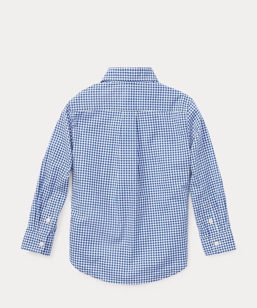 POLO RALPH LAUREN CHILDRENSWEAR(ポロ ラルフ ローレン チルドレンズウェア)の「ギンガム コットン ポプリン シャツ(シャツ/ブラウス・キッズ・ブルー・7/3/6/4)」の5枚目の写真